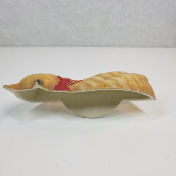 Vintage 1992 John Wright Cast Metal Cat Tabby Shelf Sitter Sleeping Statue USA - Picture 13 of 14